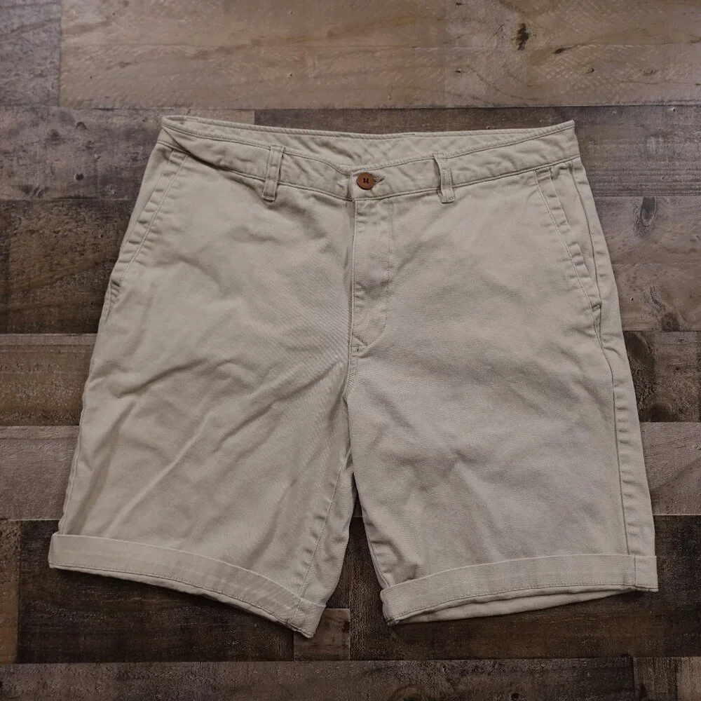 Tommy Bahama Chino Shorts Men’s‎ 34 Khaki Stretch 10” Inseam Casual Beachwear